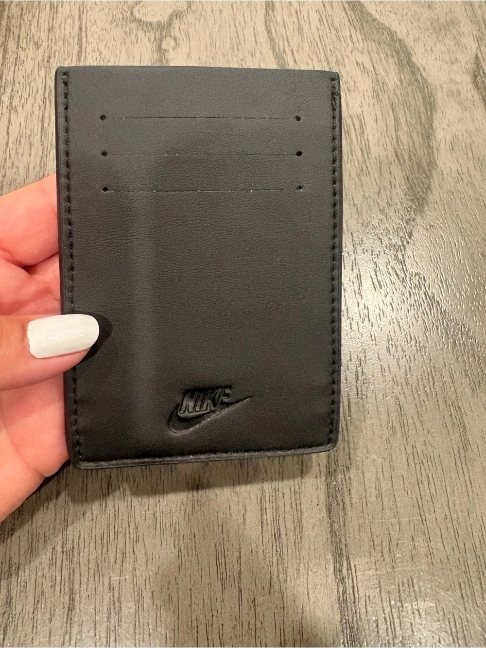 * New Nike icon air max 90 wallet Black and White Swoosh Cardholder